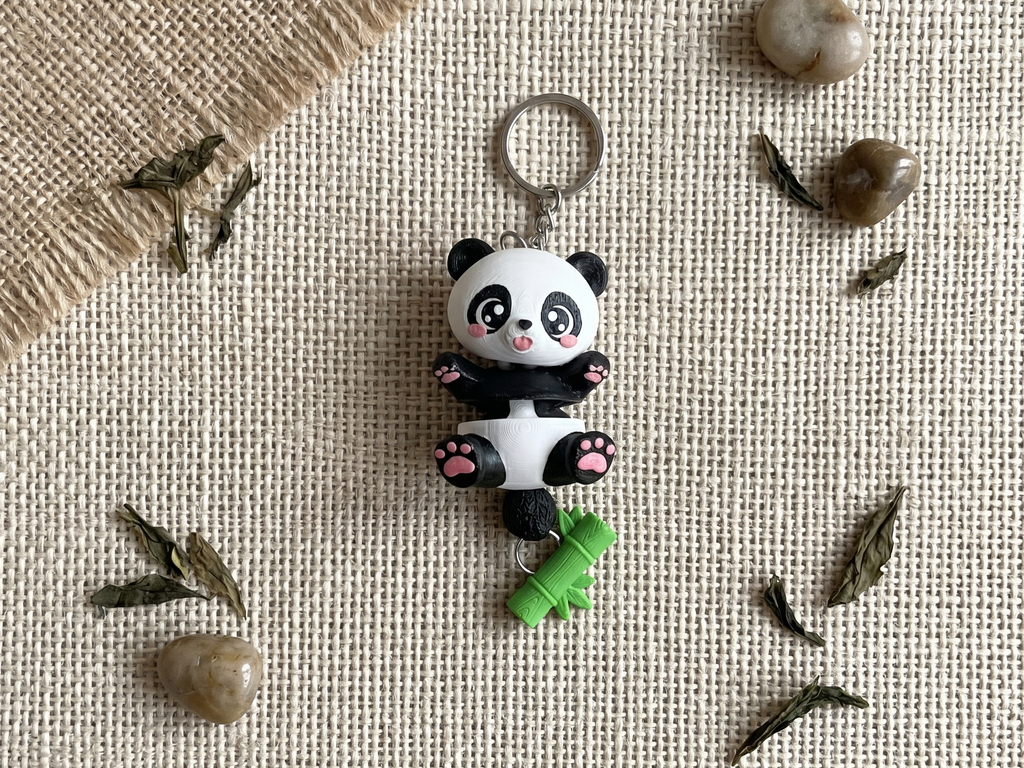 Llavero flexi Panda articulado