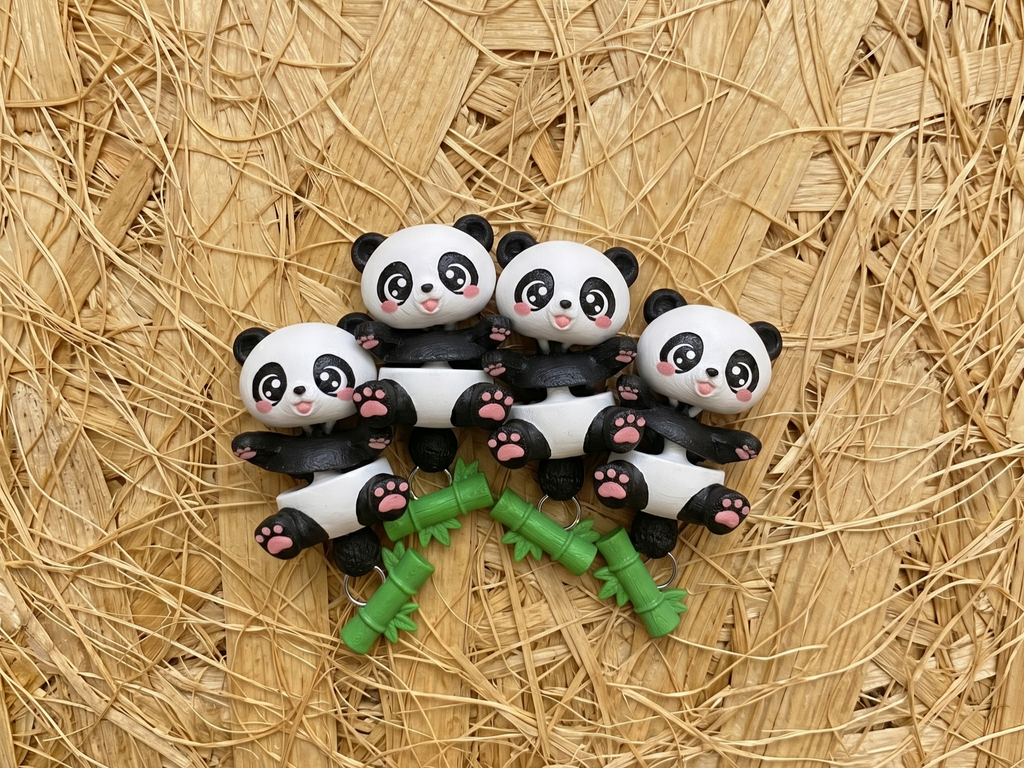 Llavero flexi Panda articulado