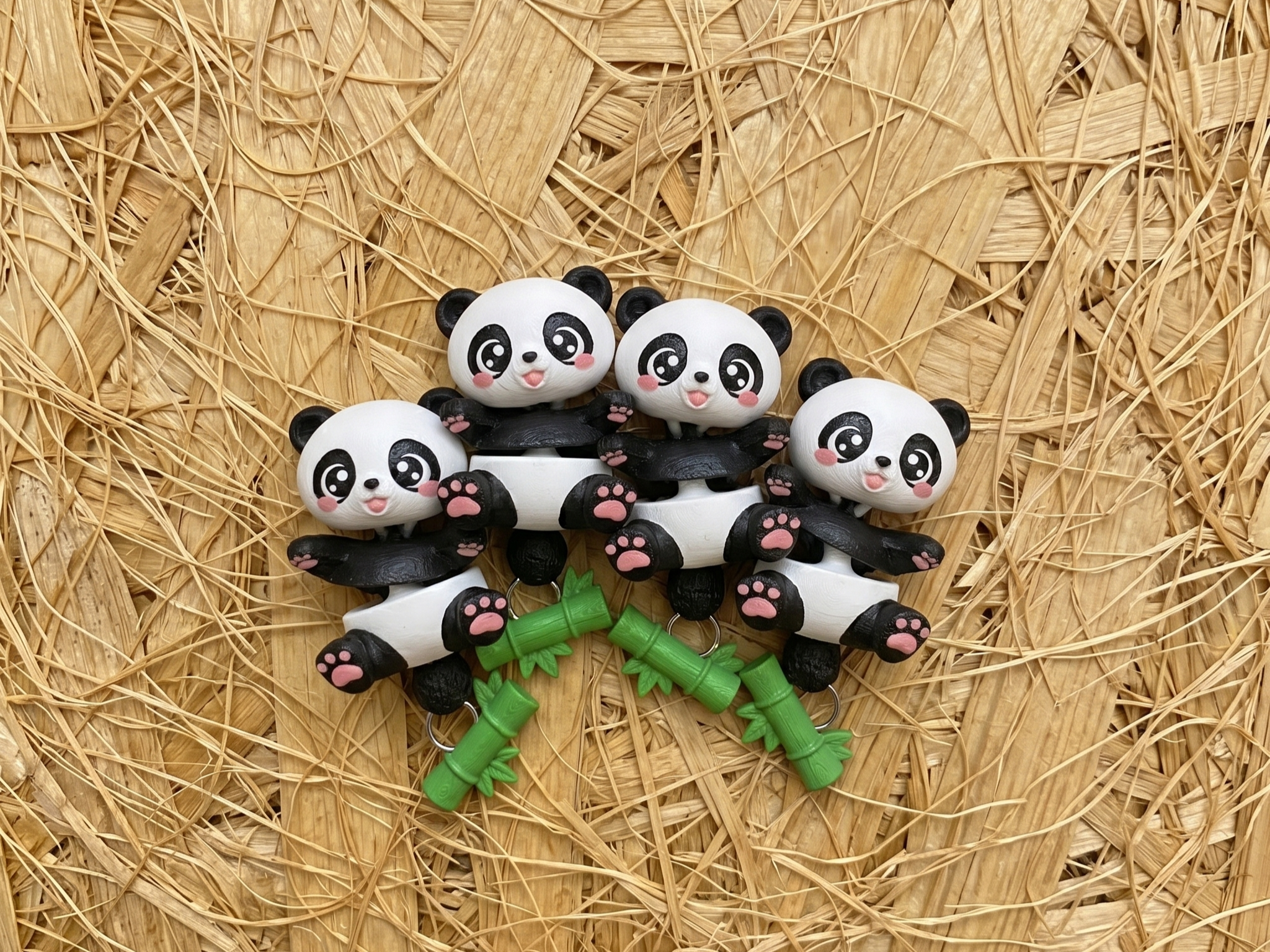 Llavero flexi Panda articulado