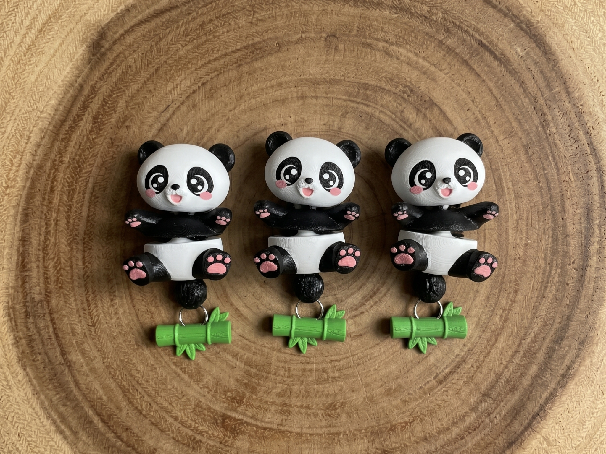 Llavero flexi Panda articulado